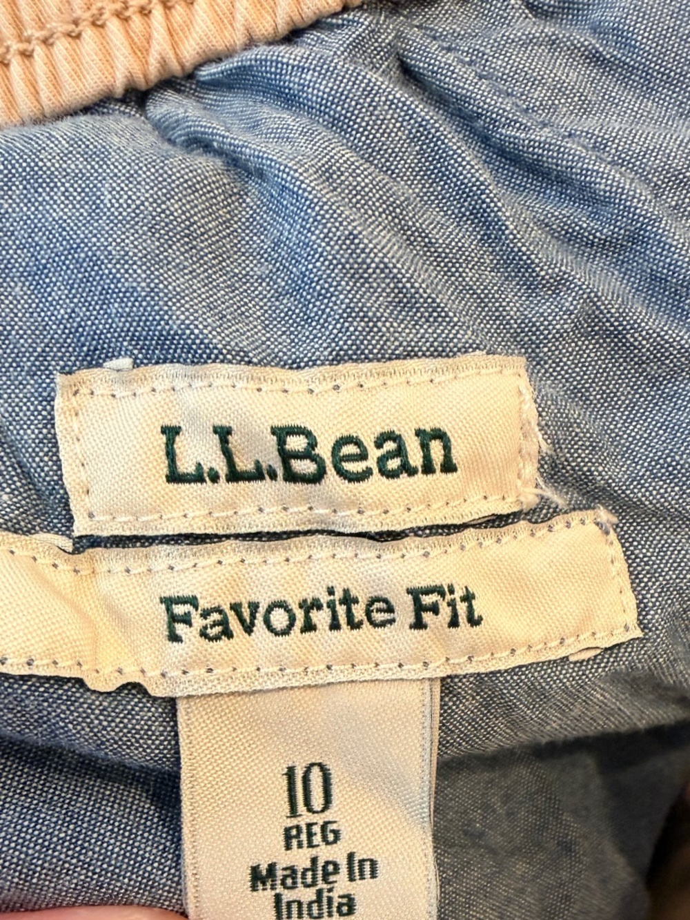 L.L. Bean Lakewashed Pull-on Chinos Size 10 - Picture 10 of 11